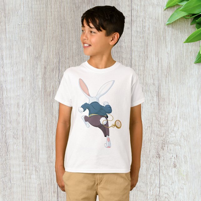 White Rabbit Running Away T-Shirt (Creator Uploaded)