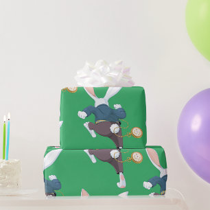 White Rabbit Running Away Wrapping Paper