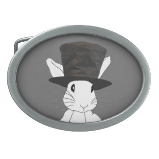 White Rabbit Top Hat Belt Buckle