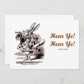 White Rabbit Trumpet Hear Ye! Hear Ye! Wonderland (Front/Back)