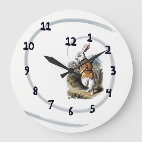 White Rabbit Wall Clock