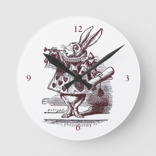 White Rabbit Wall Clock