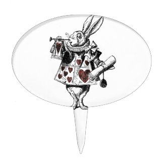 White Rabbits of Hearts - Alice in Wonderland Cake Topper