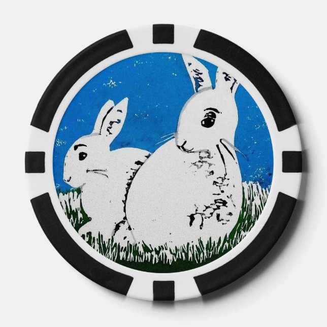 White Rabbits Poker Chips (Front)
