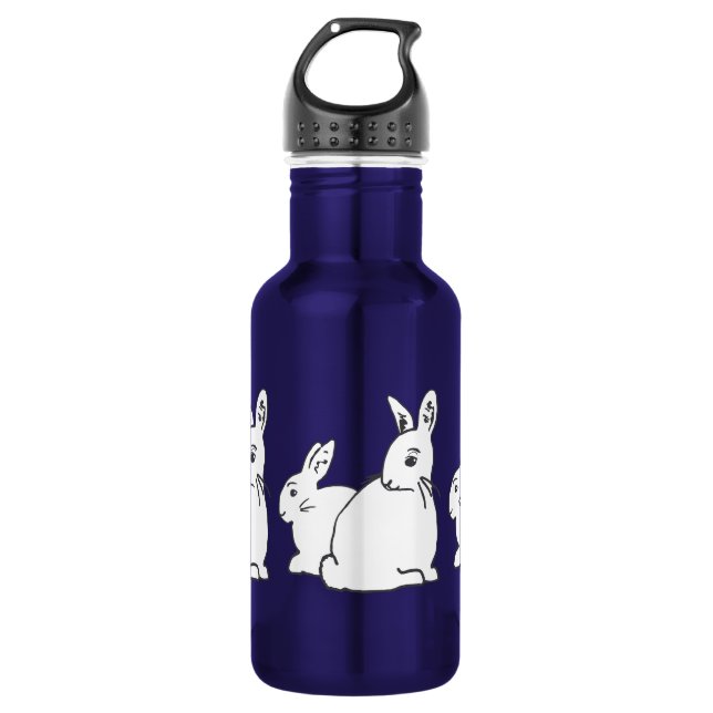 White Rabbits Water Bottle (Front)