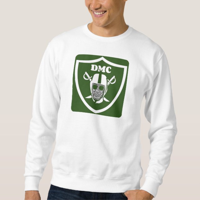 White Raider GREEN Sweatshirt (Front)