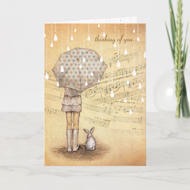 White Rain Symphony Thinking of You Custom Card (Front)