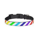 Rainbow Stripes Dog Collar