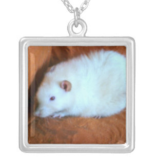 White Rat Snowball Necklace