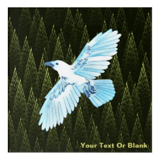 White Raven on Fractal Conifers
