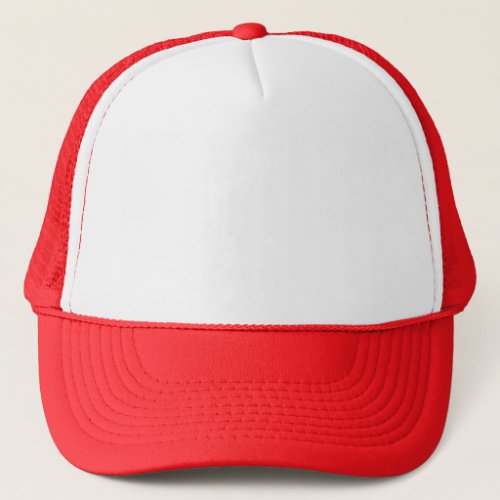 White RED 12 other color choices template fun Trucker Hat