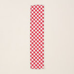 White Red checkerboard Scarf<br><div class="desc">Chessboard pattern - Cooles simple red white pattern as gift or template, made of many red and black squares. In our shop HS_Art you will find many decorative backgrounds of different types and forms, you can add your personal texts or photos to the templates! Visit our shop under HS_ART or...</div>