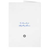 White Red Roses Blank Botanical Art Card (Back)