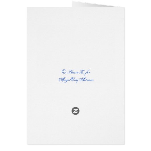 White Red Roses Blank Botanical Art Card (Back)