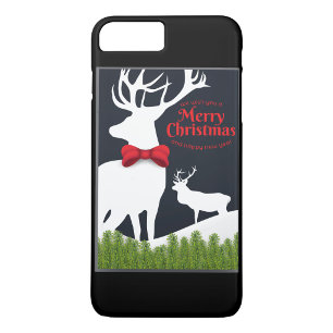 White Reindeer Christmas iPhone 8 Plus/7 Plus Case