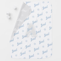 white repeat personalized name script & monogram
