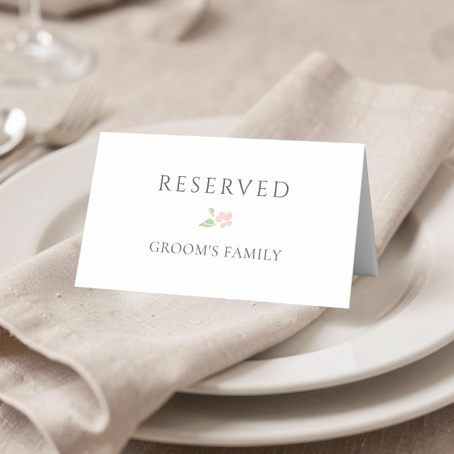 White | RESERVED for Wedding Place Card (Creator Uploaded)