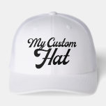 WHITE Retro 6 Panel Custom Trucker Hat Blank<br><div class="desc">WHITE Retro 6 Panel Snapback Custom Trucker Hat blank template.</div>