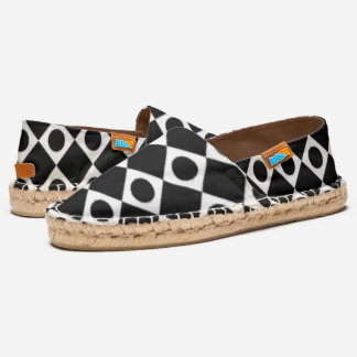 White Retro Dots Espadrilles