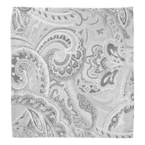 White Retro Paisley Bandanna/Bandana Bandana White Retro Paisley Bandanna/Bandana Bandana