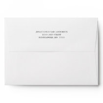 White Return Address 5x7 A7 Envelope White Return Address 5x7 A7 Envelope