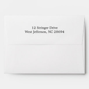 White Return Address Envelopes