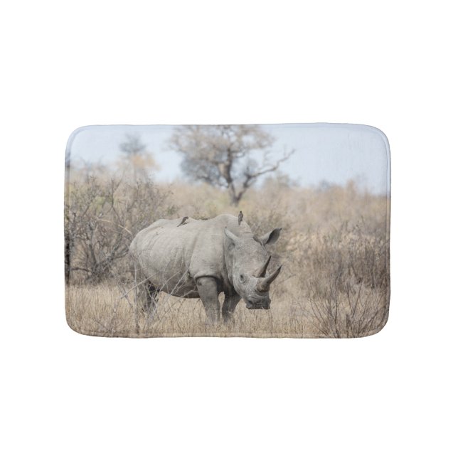 White Rhino Bath Mat (Front)