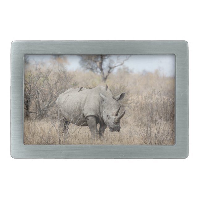 White Rhino Belt Buckle (Front)