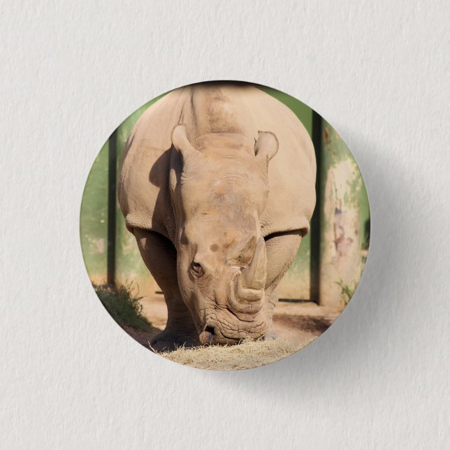 White rhino button (Front)