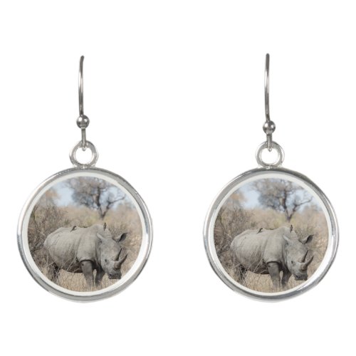 White Rhino Earrings