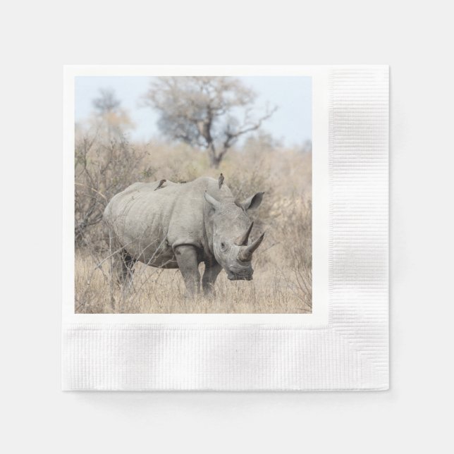 White Rhino Napkins (Front)