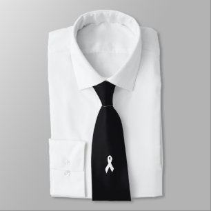 White ribbon – Violence Against Women Protest Neck Tie