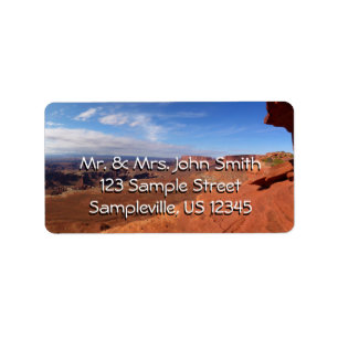 White Rim Overlook at Canyonlands National Park Label