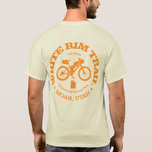 White Rim Trail (cycling) T-Shirt (Back)