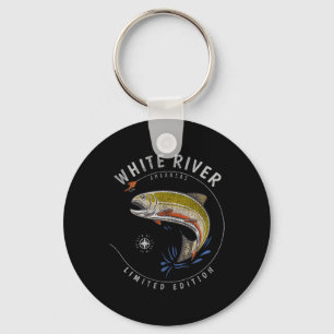 White River Arkansas Trout Fly Fishing Souvenir Wh Keychain