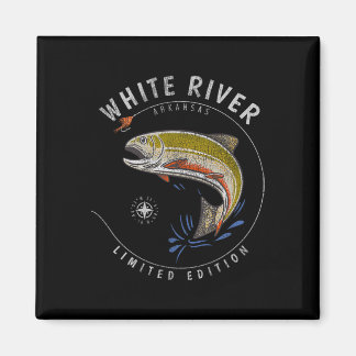 White River Arkansas Trout Fly Fishing Souvenir Wh Magnet
