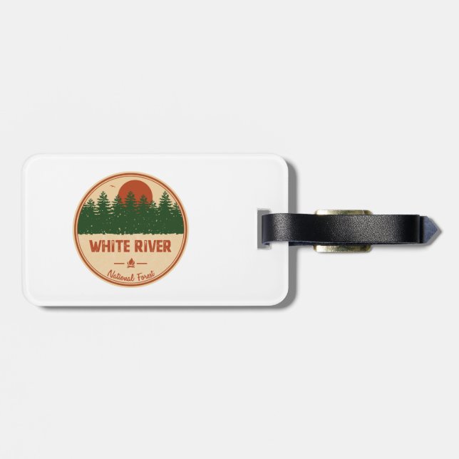 White River National Forest Luggage Tag (Back Horizontal)