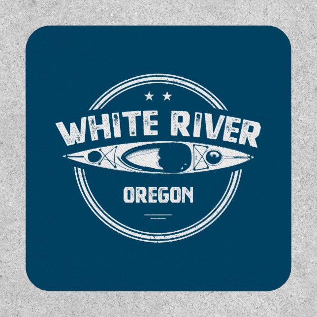 White River Oregon Kayak Patch (Front)