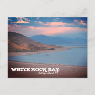 White Rock Bay, Antelope Island, Utah Postcard