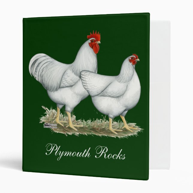 White Rock Chickens 3 Ring Binder (Front/Inside)