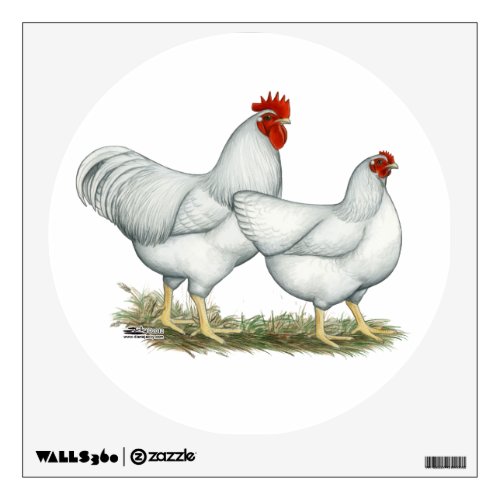 White Rock Chickens Wall Decal