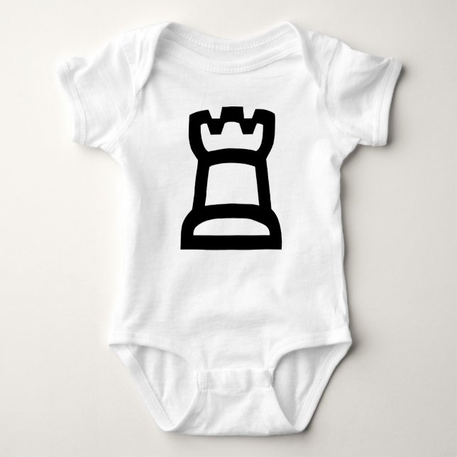 White Rook Baby Bodysuit (Front)