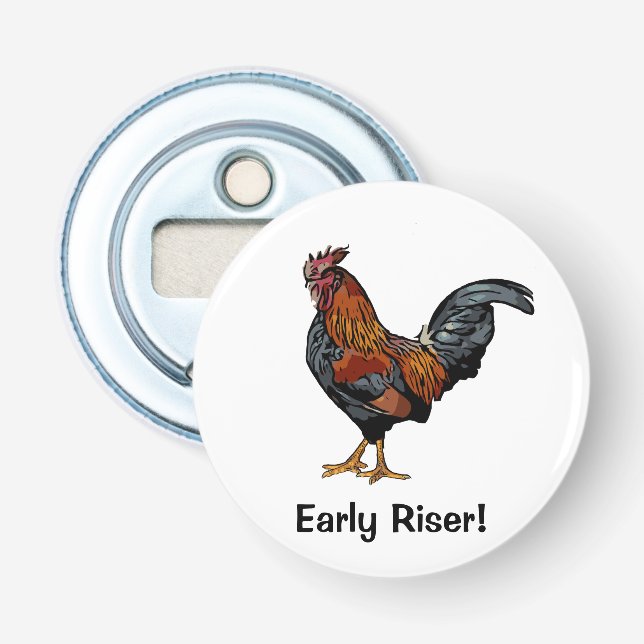 White Rooster Bottle Opener (Front)