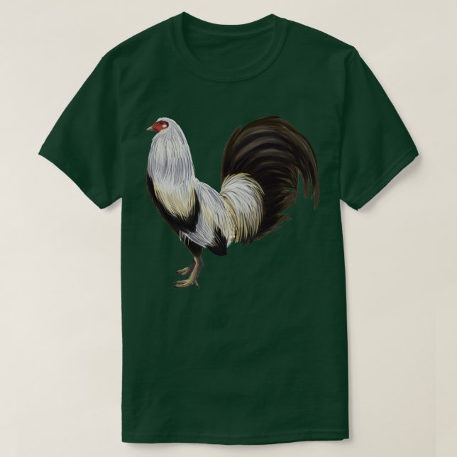White Rooster T-Shirt (Design Front)