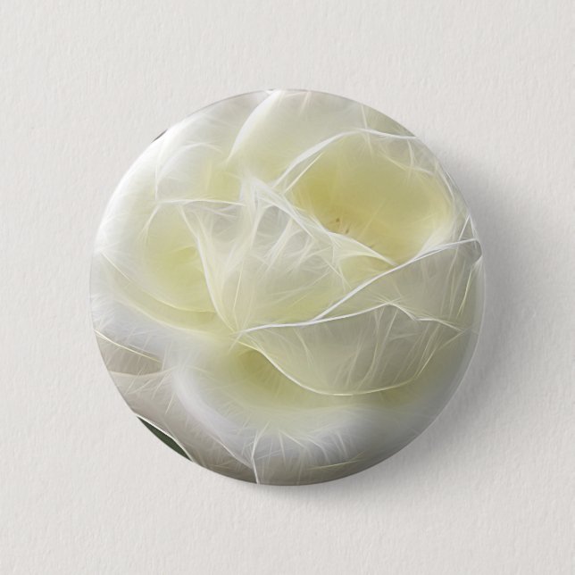 White Rose 3 Angelic Pinback Button (Front)
