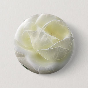 White Rose 3 Angelic Pinback Button
