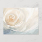 White rose abstract flower painting
