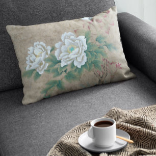 White Rose Accent Pillow