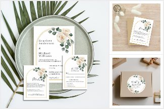White Rose Arch Wedding