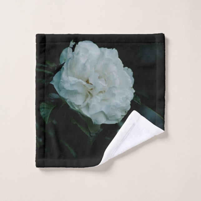 White Rose Bath Towel Set (Wash Cloth)